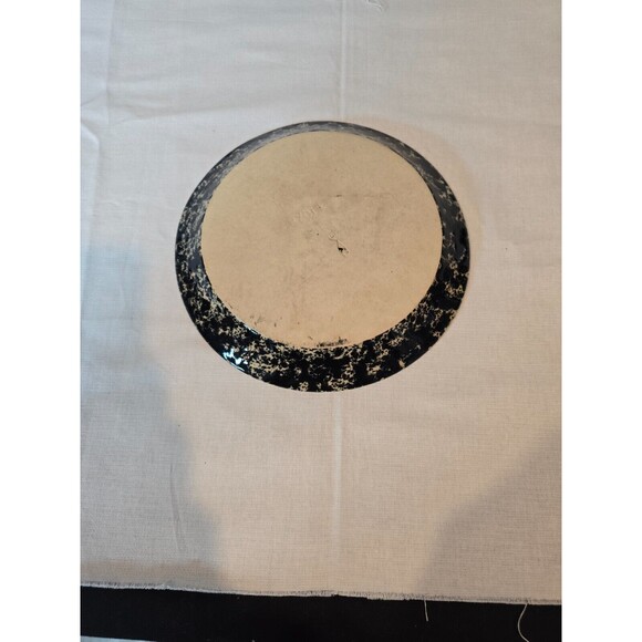 Bennington Potters Black Agate Sponge Ware 8 3/4" Side/Salad/Dessert Plate - Picture 5 of 8